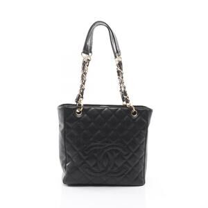 Chanel Matelasse PST Tote Bag Caviar Leather Grained Calfskin Black